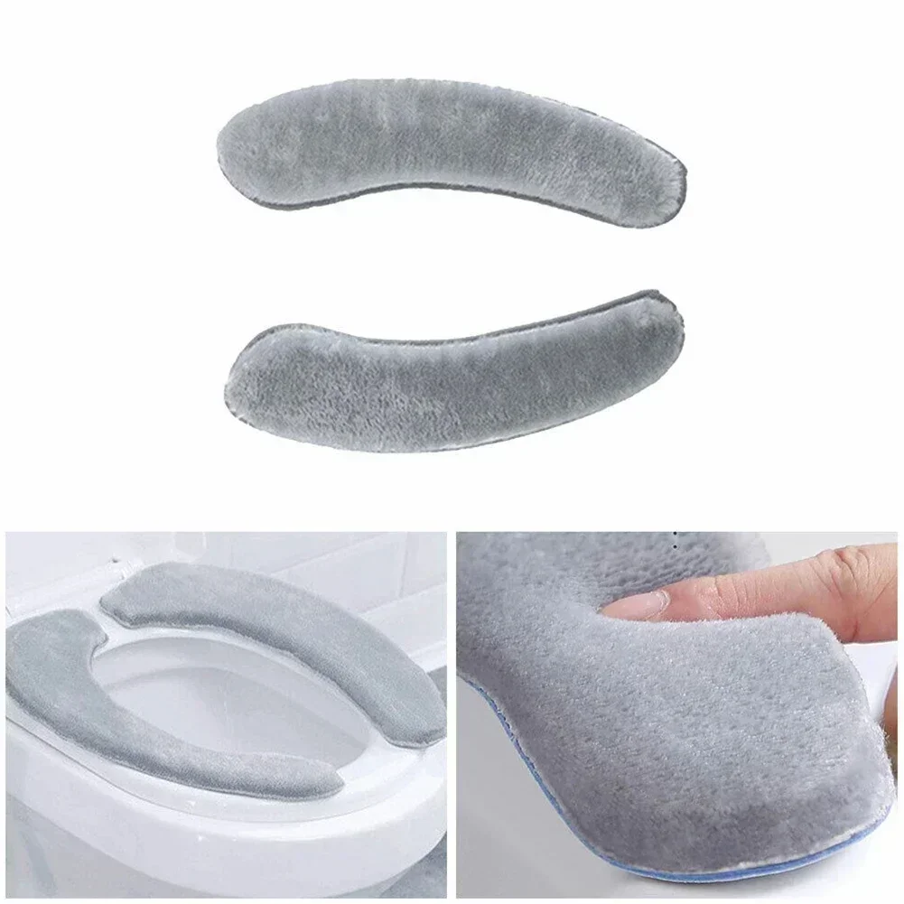 Bathroom Toilet Cushion Washable Soft Warmer Mat Cover Pad Cushion Cover Warm Toilet Seat Cover Bathroom Accessories Reusable