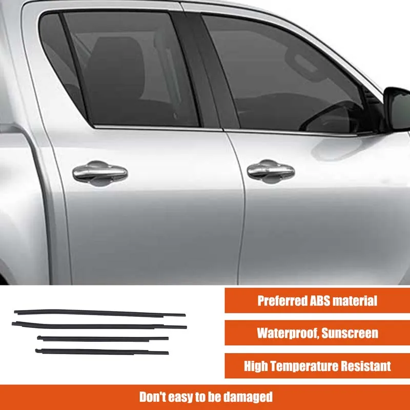 For Toyota HILUX 2016-2020 ABS rubber car window bead seal car exterior protection replacement parts OE68160-0K010