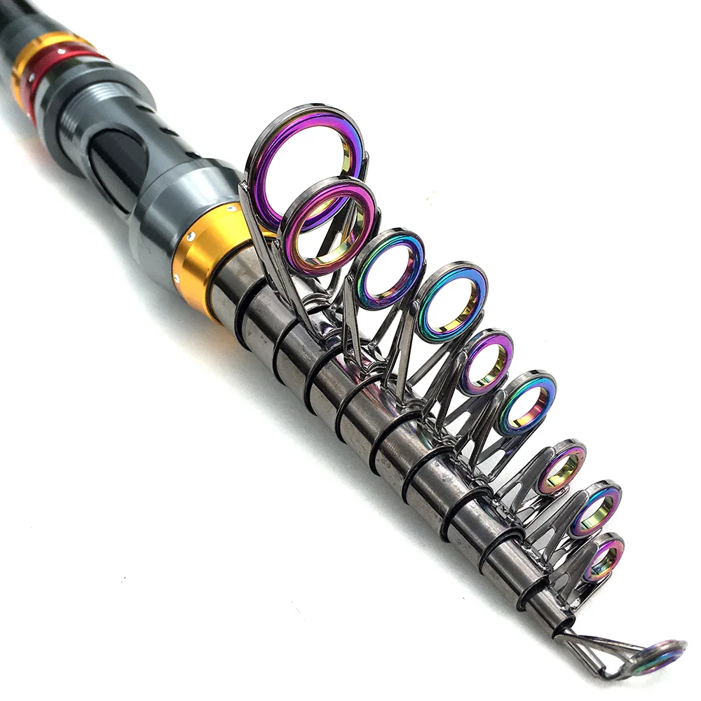 Fishing Rods Spinning 1.8m 2.1m 2.4m 2.7m 3.0m 3.6m Sea Telescopic Carbon Fiber Travel Rod for Carp Ultralight Travel Lure Surf