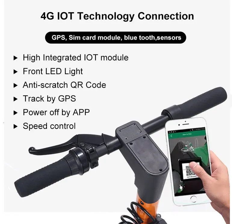 M9 smart 4G bluetooth positioning shared scooter IOT with meter shared skateboard campus rental skateboard