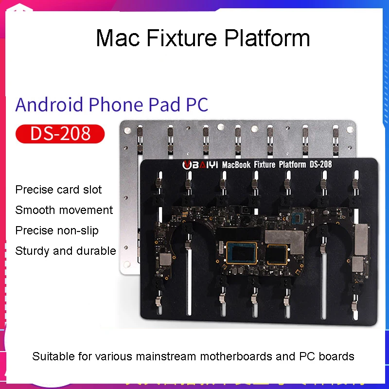 Imagem -02 - Baiyi-plataforma de Solda Pcb para o Telefone Android Mainboard Peças de Reposição Chip Titular Fixação Repair Tool Pcb Fixture Ds208