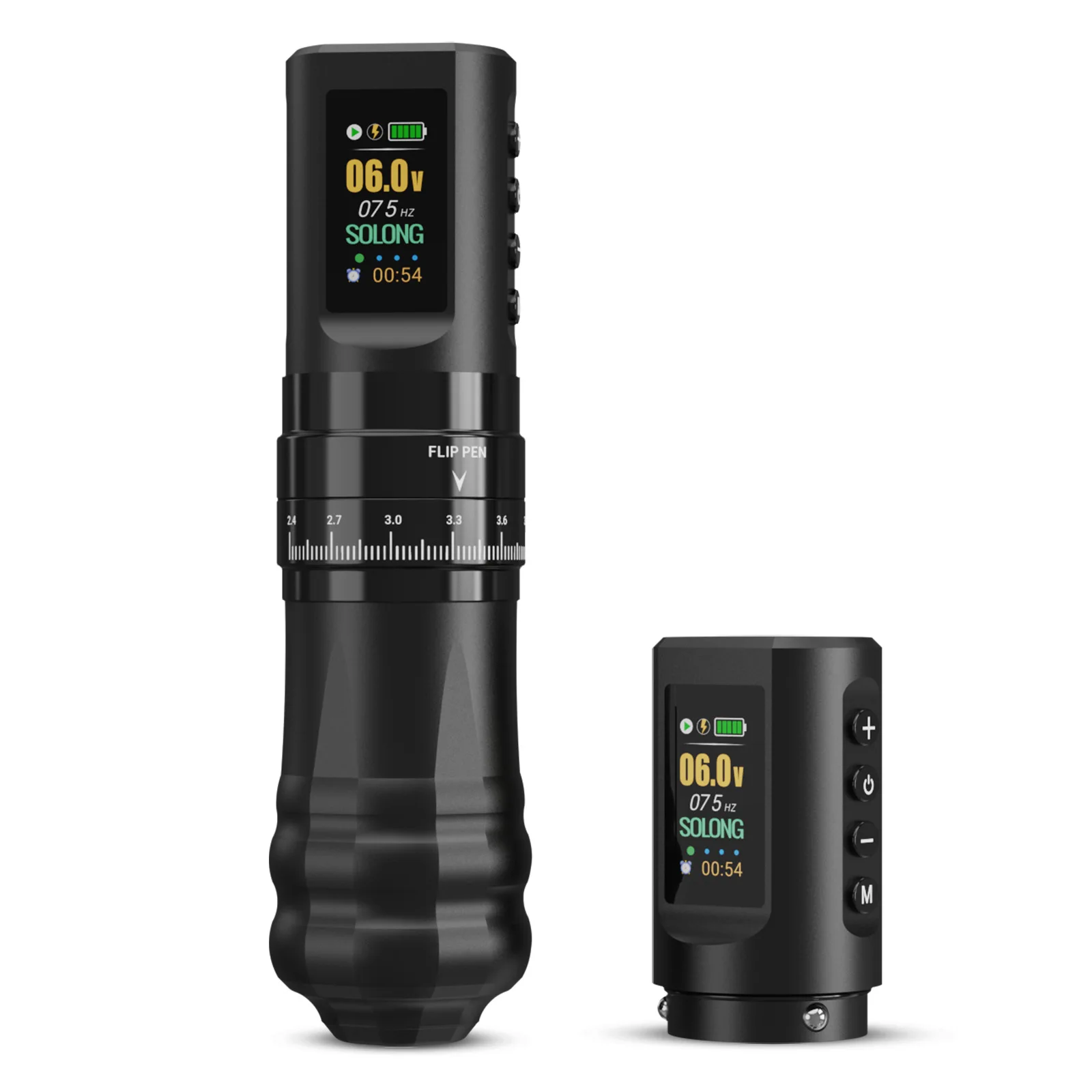 "آلة الوشم ذات البطارية المزدوجة، قلم الوشم القابل للتعديل، قلم البطارية الكل في واحد" #5