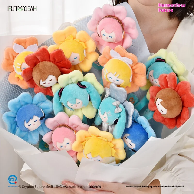 

Периферийные устройства Хацунэ Мику, магазин лепестков, плюшевый цветочный горшок, букет лепестков, глухая коробка, аниме-трансформер, подарок на день рождения, Рождество