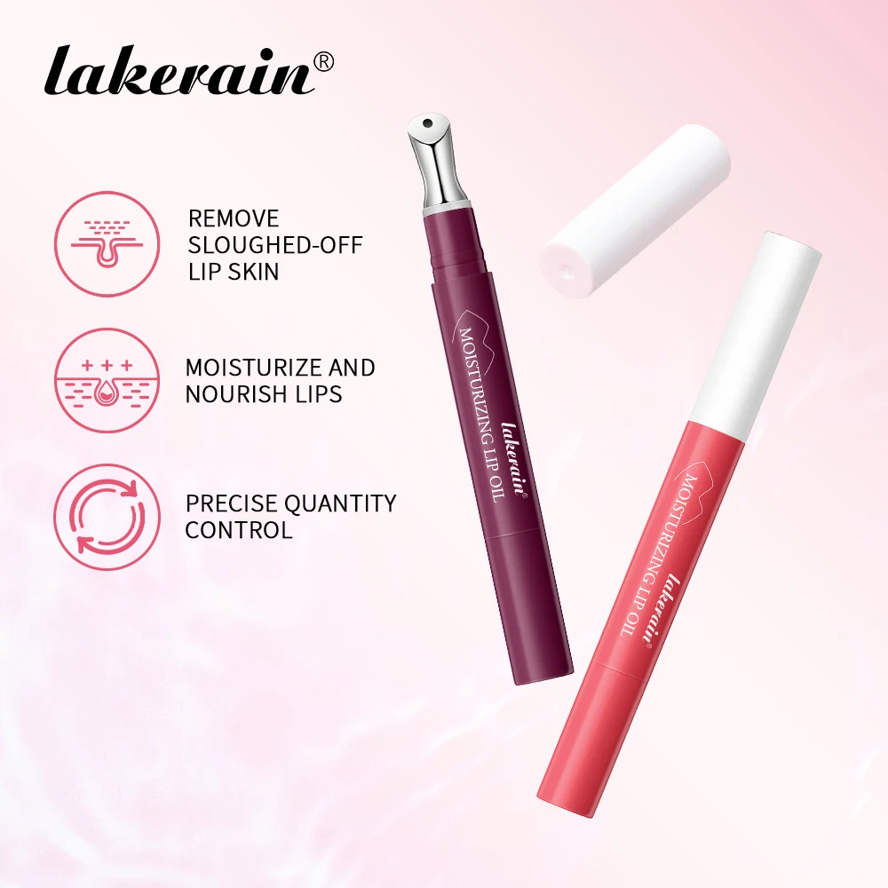 Lakerain Crystal Olio per labbra idratante Set di 6 colori Design con punta della penna Balsamo per labbra tenero a lunga durata Trucco labbra anti-secco e screpolato