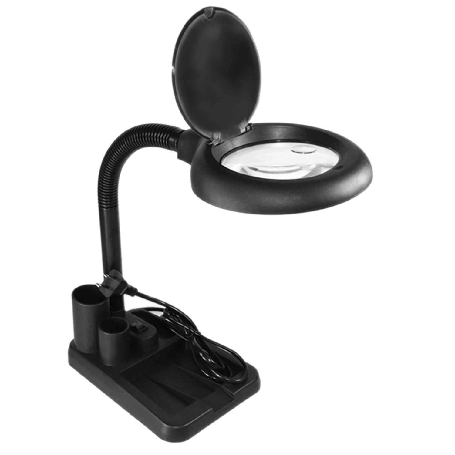 LED Magnifying Lamp 5X 10X Magnifier with Light Table and Desk Lamp Floor Stand Adjustable Magnifying Magnifier Glass for