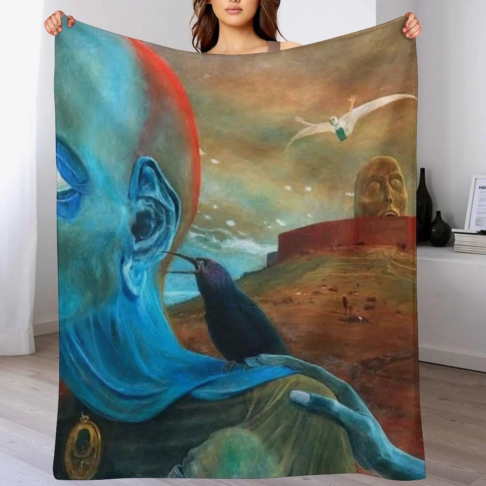 

Zdzislaw Beksinski Throw Blanket All Weather Soft Throw Blanket for Sofa