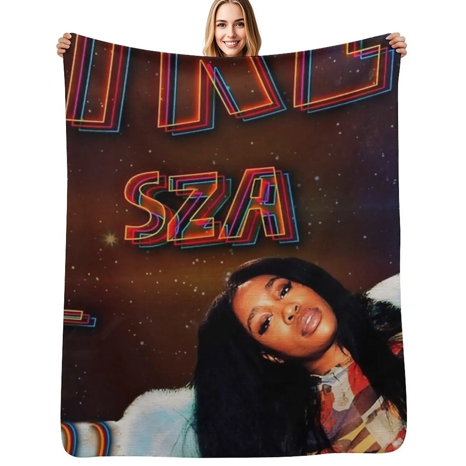 

SZA Ctrl Poster Throw Blanket christmas gifts Large Shaggy Furry Blankets