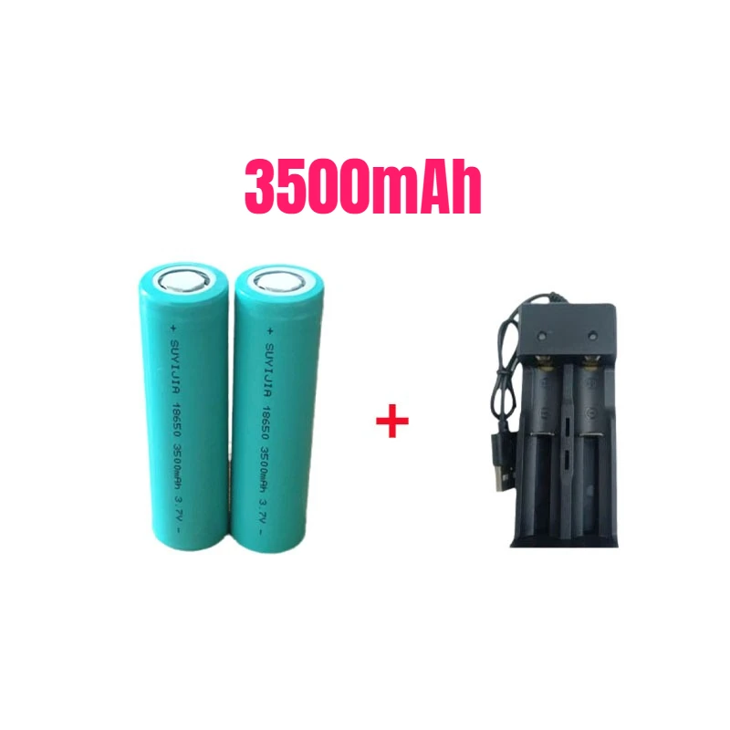 2026 Nieuwe 18650 Lithiumbatterij 3500mAh 3.7V 25A High Power Tool Batterij 18650 Oplaadbare Batterij + 4.2V1AUSB Oplader