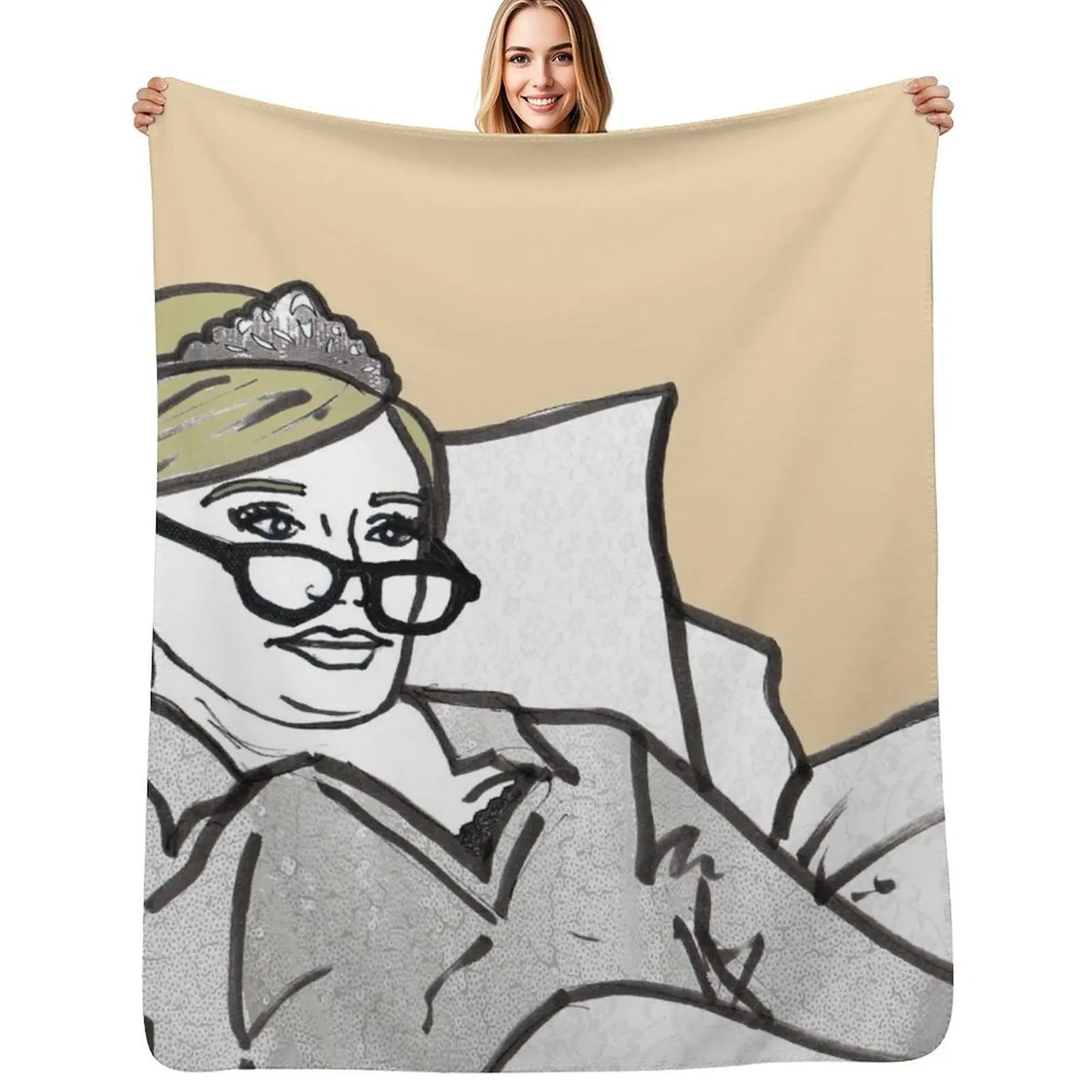 Lady Morgan Throw Blanket Cozy Home Blanket Gift for Christmas Holiday