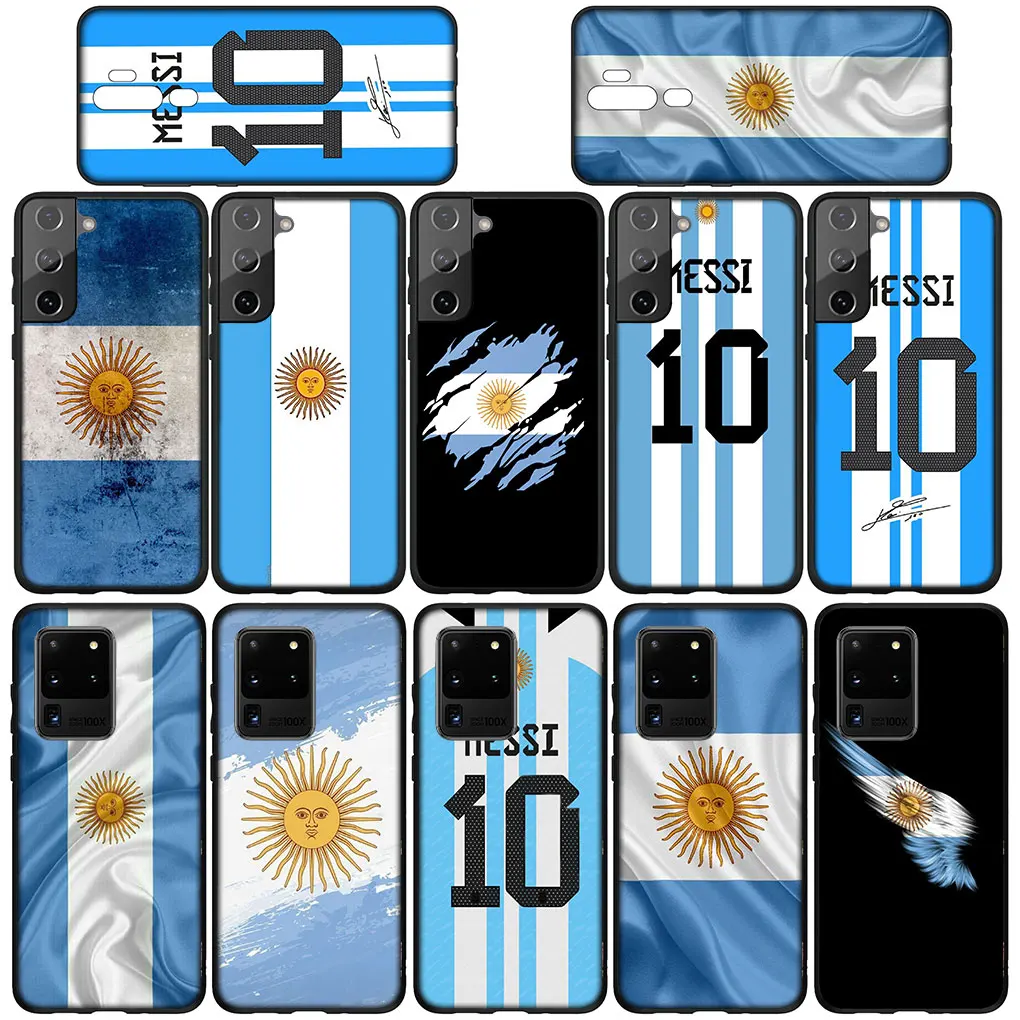 Argentina Flag 10 Football Cover Phone Casing for Motorola Moto E32 G22 G9 G30 G50 G60 G51 G52 G41 G42 G71 E7 G100 G10 G20 Case