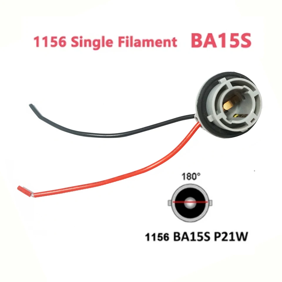 1 шт., адаптер для автомобильной лампы, 1156 BA15S P21W 1157