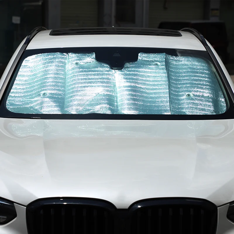 For 18-22 BMW X3 Front Glass Sunshade Car Interior Foldable Trim UV Protection Accessories Window Glass Sunshade