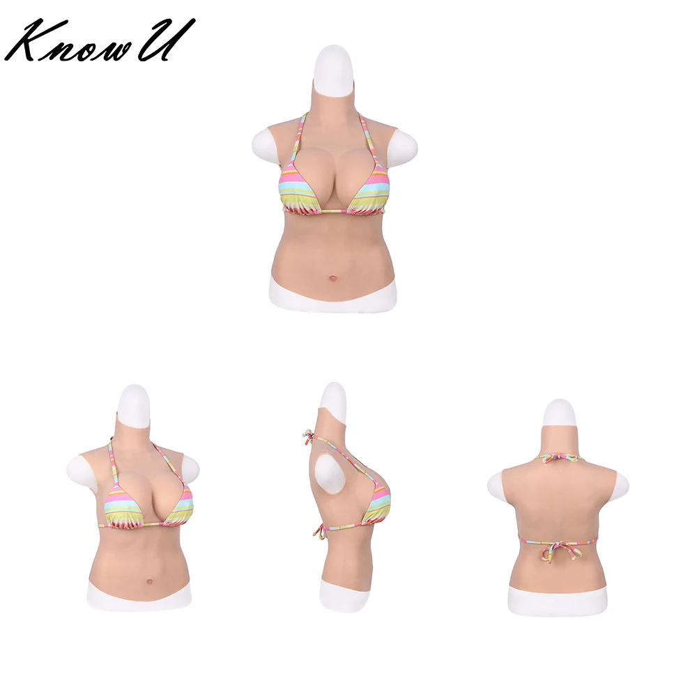 

KnowU C Cup Fake Boobs Breast Forms Liquid Silicone Filled Tits Enhancer Crossdresser Transgender Cosplay Tgirls Shemale