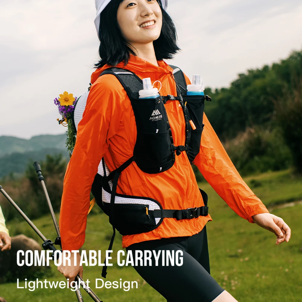 AONIJIE FH2518 하이킹 배낭 18L 경량 유니섹스 아웃도어 등산 배낭 마라톤 트레일 러닝 배낭