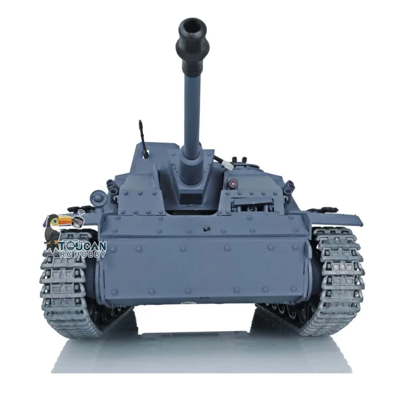 US Stock Heng Long 1/16 Scale 7.0 Stug III Upgraded RTR Remote Control Tank 3868 Metal Tracks Model Gifts for Boys - view 4