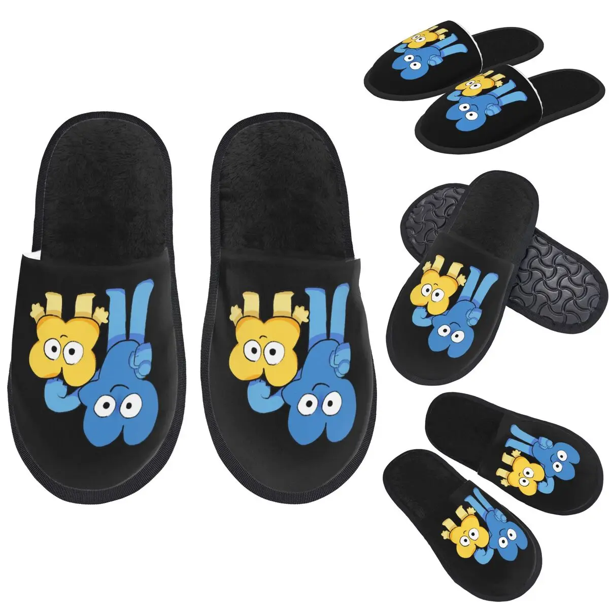 Custom Four And X Bfdi Slippers Memory Foam Warm Soft Women House Slipper Indoor Fluffy Shoes
