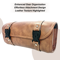 Waterproof Motorcycle Bag Motorcycle Storage Bag Saddle Pouch Tool Storage Waterproof Leather Organizer For Electric Scooter