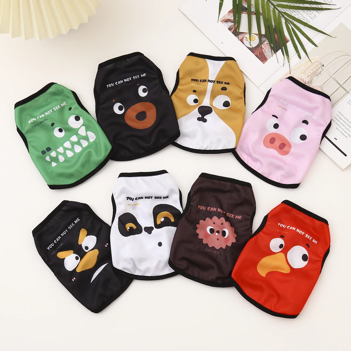 NewOriginal Dog Shirts Cat Clothes Pet Printed Clothes with Funny Pattern Breathable Summer Cool Puppy Shirts Sweatshirt