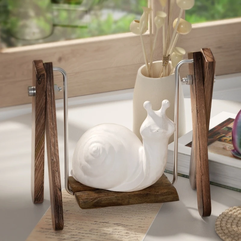 Moule en silicone en forme de boule de gypse en résine, compte-gouttes en cristal, ornement d'escargot 3D, animal tridimensionnel, bricolage