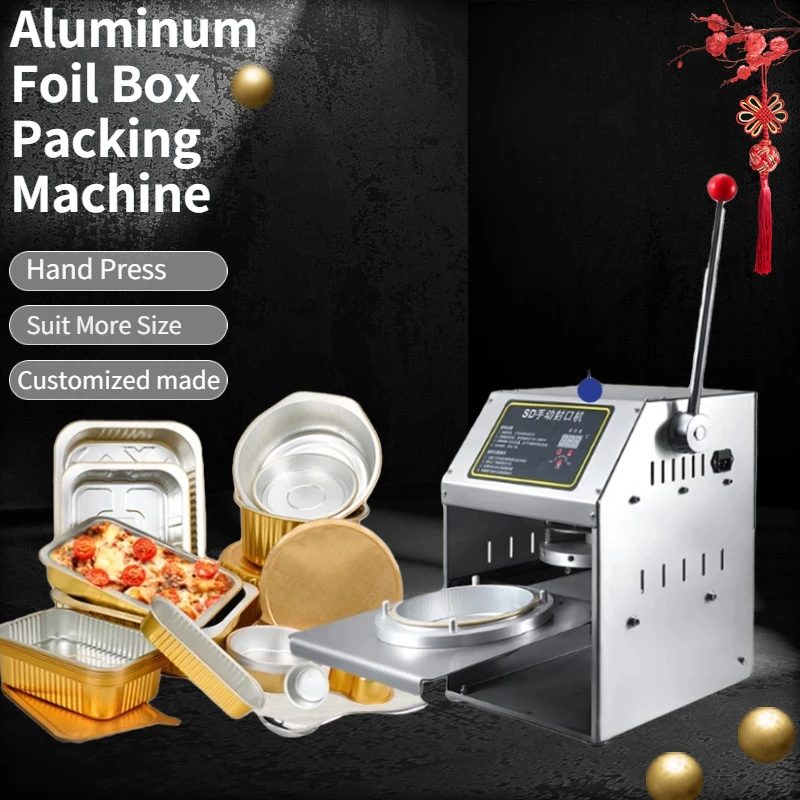 

Hand Press Fast Food Lunch Box Aluminum Container Filling Sealer Aluminum Foil Lid Sealing Machine