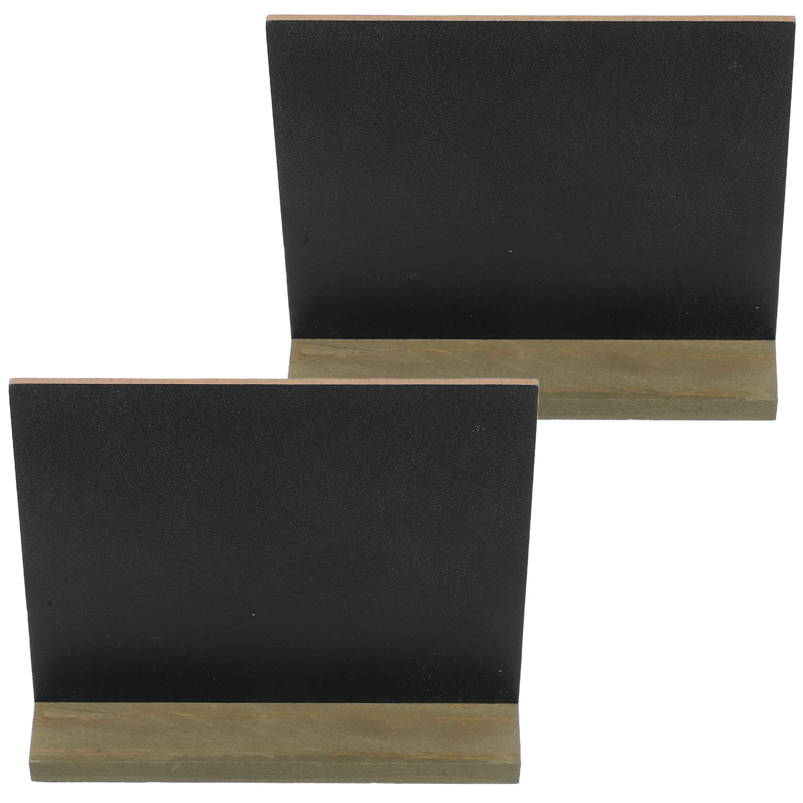 2Pcs Vintage Wooden Mini Blackboard Ornament Rustic Desktop Message Board Chalkboard Sign for Wedding Decor Home Office Menu