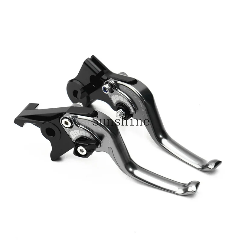 Applicable to motorcycle 525X 800X modified aluminum alloy short two-finger competitive brake horn clutch handle