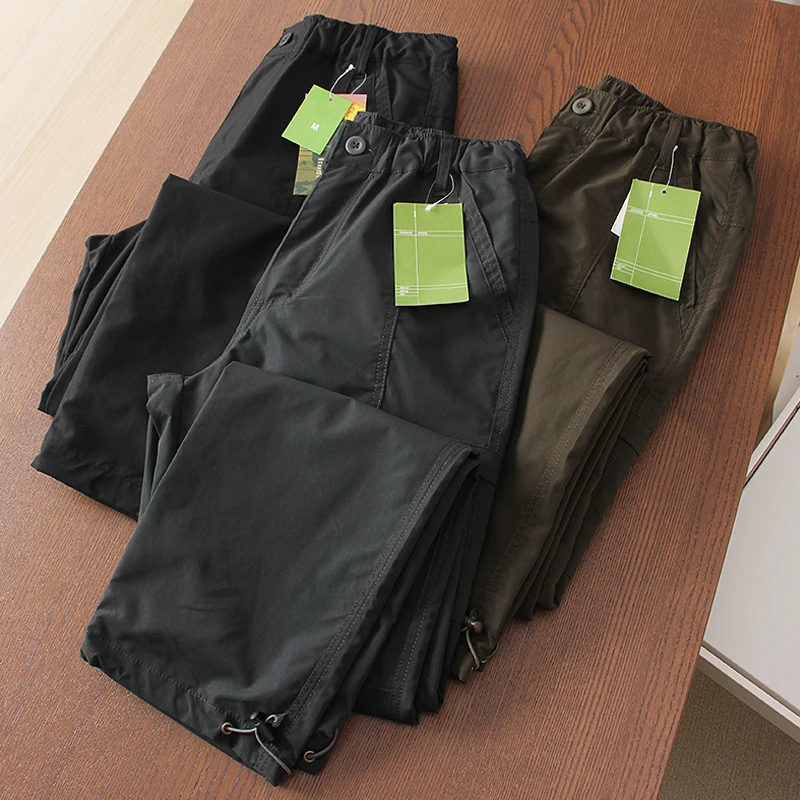 

Водонепроницаемые, ветрозащитные, быстросохнущие мужские уличные технологичные брюки большого размера, прямого кроя, модные городские повседневные брюки