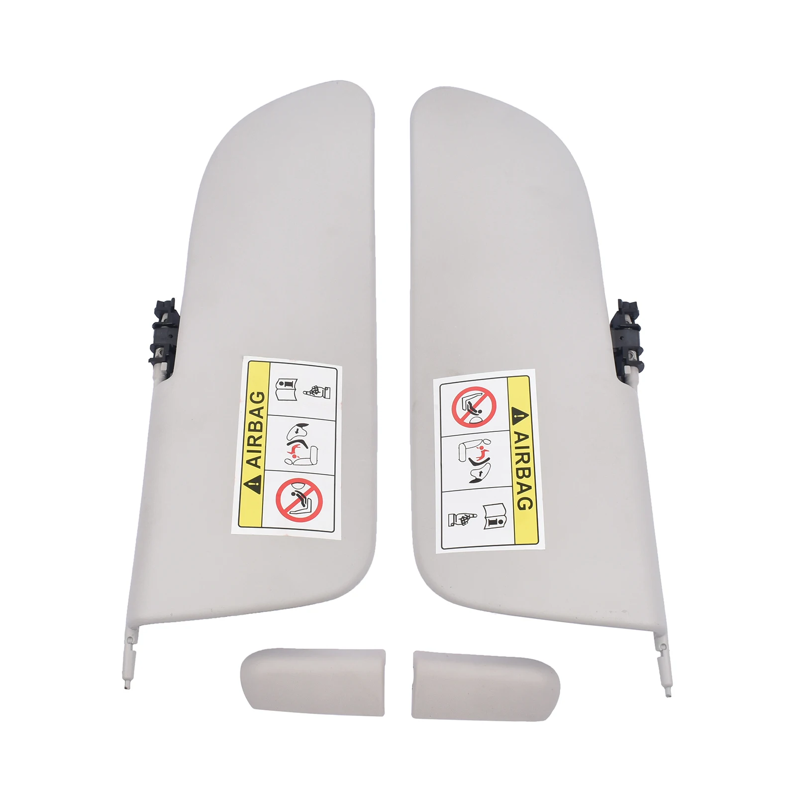 Glossy Driver Passenger Side Sun Visor Set For C3 II 2009-2016 1613251480