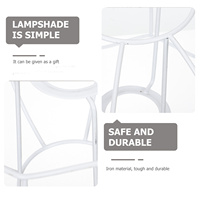 Lamp Shade Holder 8.5 Inch Metal Frame Modern Iron Ring Support for Wire Lampshade Cover Lighting Fixture Cage Guard