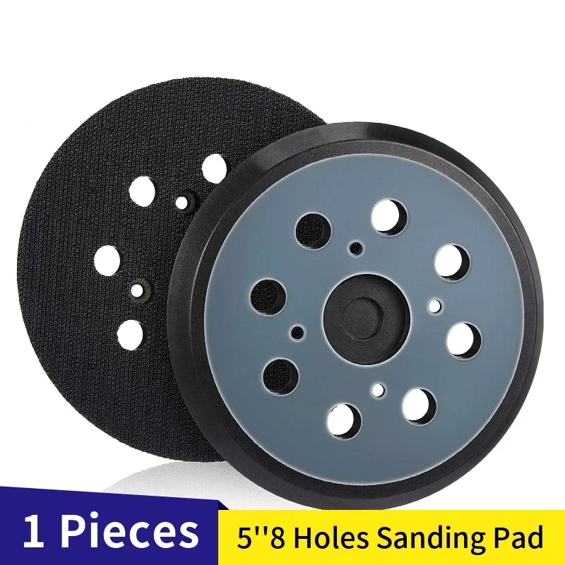 

5 Inch 8 Holes Replacement Sanding Pads 5 Universal Hook and Loop Sander Pad Orbital Backing Plates for Ryobi 030157001018