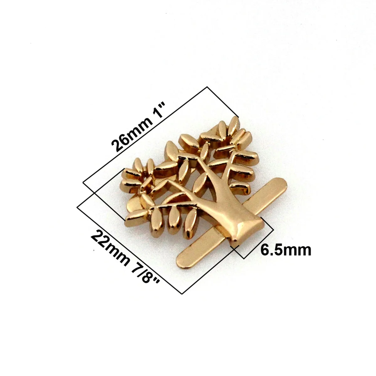 2pcs Metal Tree Shape Buckle Fashion Shoes Clip for DIY Leather Craft Bag Strap Belt Handle Shoulder Garments Shoes Accessories