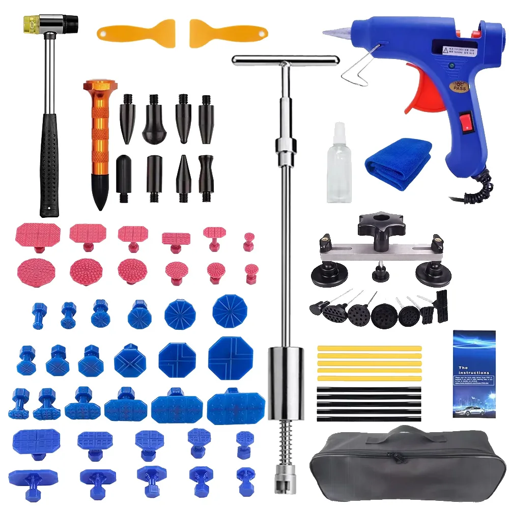 

Инструменты для ремонта вмятин автомобиля, набор инструментов для удаления вмятин на кузове, автомобильный молоток для удаления вмятин, присоски для повреждения града