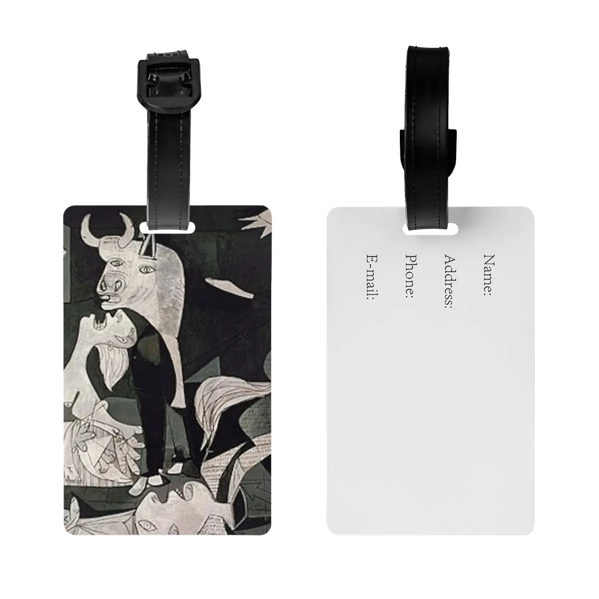 Custom Spanje Pablo Picasso Guernica Bagagelabel Met Naamkaart Privacy Cover Id Label Voor Reistas Koffer