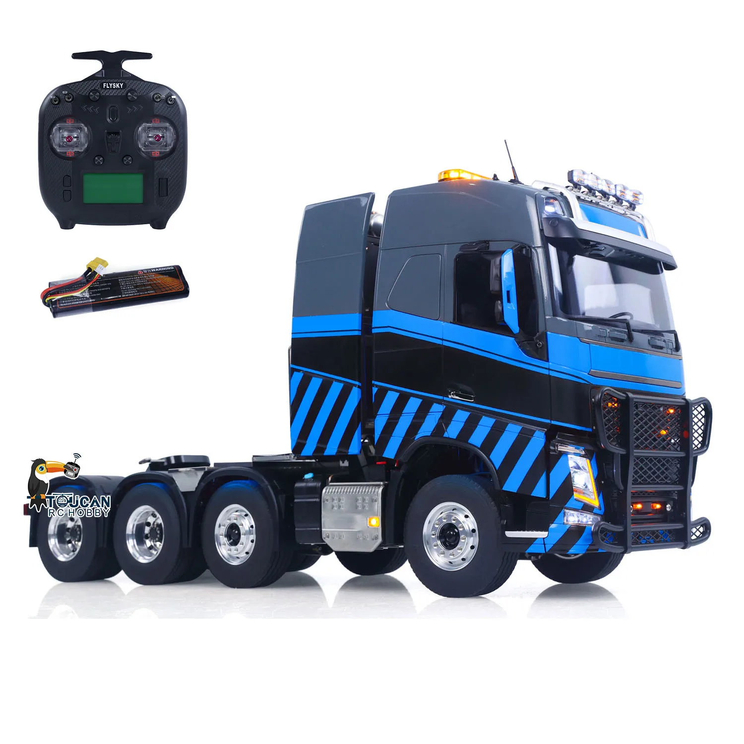 RC Tractor Truck 8x8 56360 1/14 DIY Remote Control Cars TOUCAN 2Speed Gearbox Light Sounds Smoke Axle Locks Car for TAMIYA  - view 3