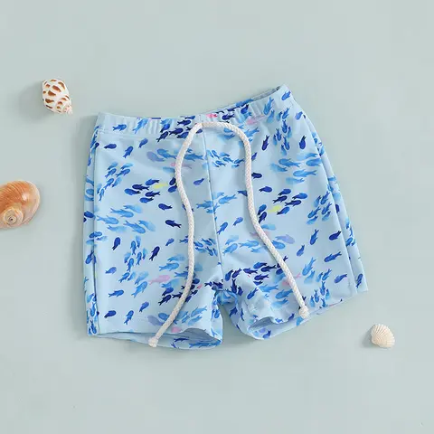 बच्चों के लिए स्विम ट्रंक, प्यारे एनिमल प्रिंट के साथ, लड़कों के लिए ड्रॉस्ट्रिंग कमरबंद के साथ जल्दी सूखने वाले बीच शॉर्ट्स, गर्मियों में नहाने के सूट के लिए 10 best sales लड़कों के छोटे - №5