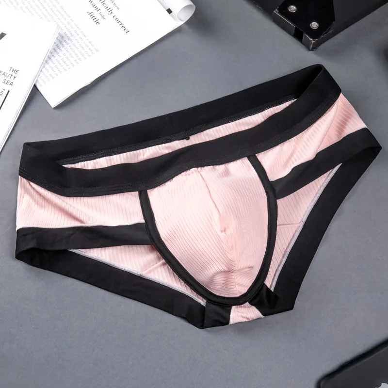 Fashion Sexy Briefs Mens Underwear Calzoncillos Homme Slip Male Double Layer Penis Pouch Panties Ropa Interior Hombre Underpants