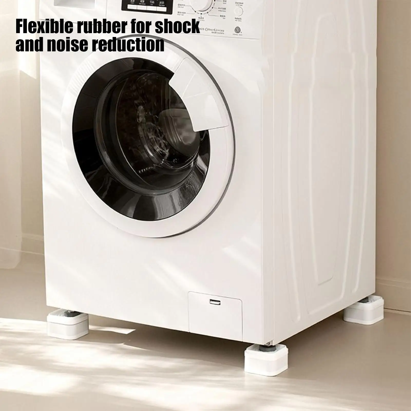 Furniture Lifts Risers 4 Pieces Stackable Square Blocks Washing Machine Sofa Couch Lifter For Washing Machine Sofa Couch