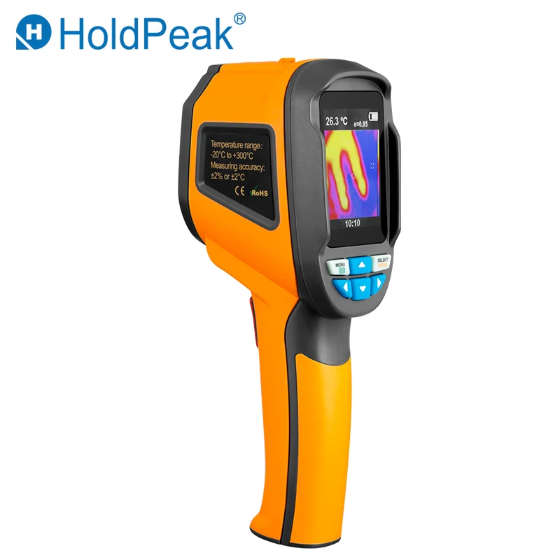 

32x32 Infrared Thermal Imager, -40℃ to 300℃ Temp Measurement, 2.4'' Full View Color Screen, Visible Light Camera, Adjustable