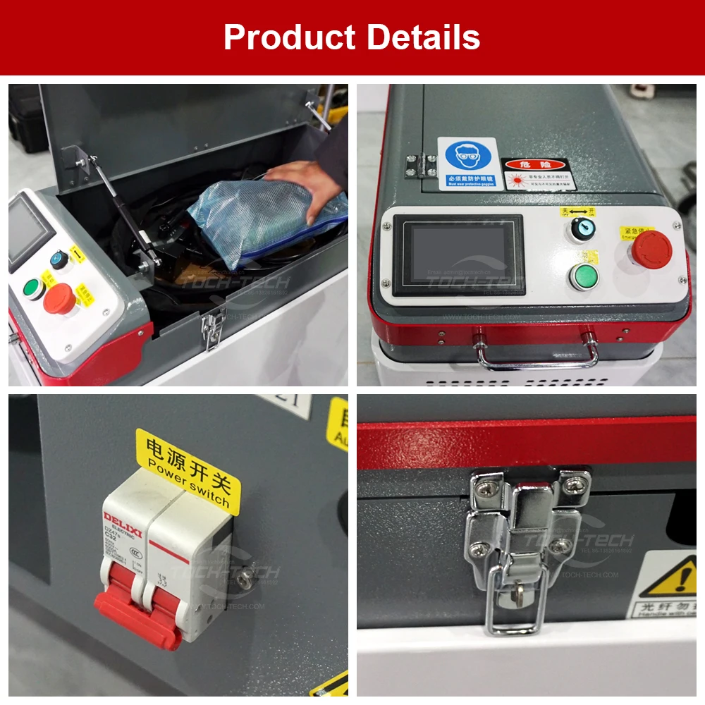 Industrial 100w 200w 300w Handheld Pulse Laser Cleaning Rust Removal Machine Laser Paint Oil Cleaner