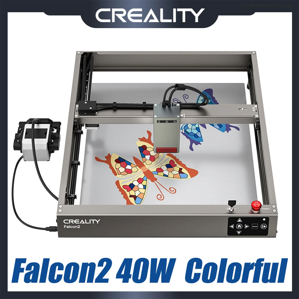 Creality Falcon2 Laser Engraver 40W Cutting Adjustable Light Beam Air Assist 25000mm/min Support TF Card Offline 400mm*415mm