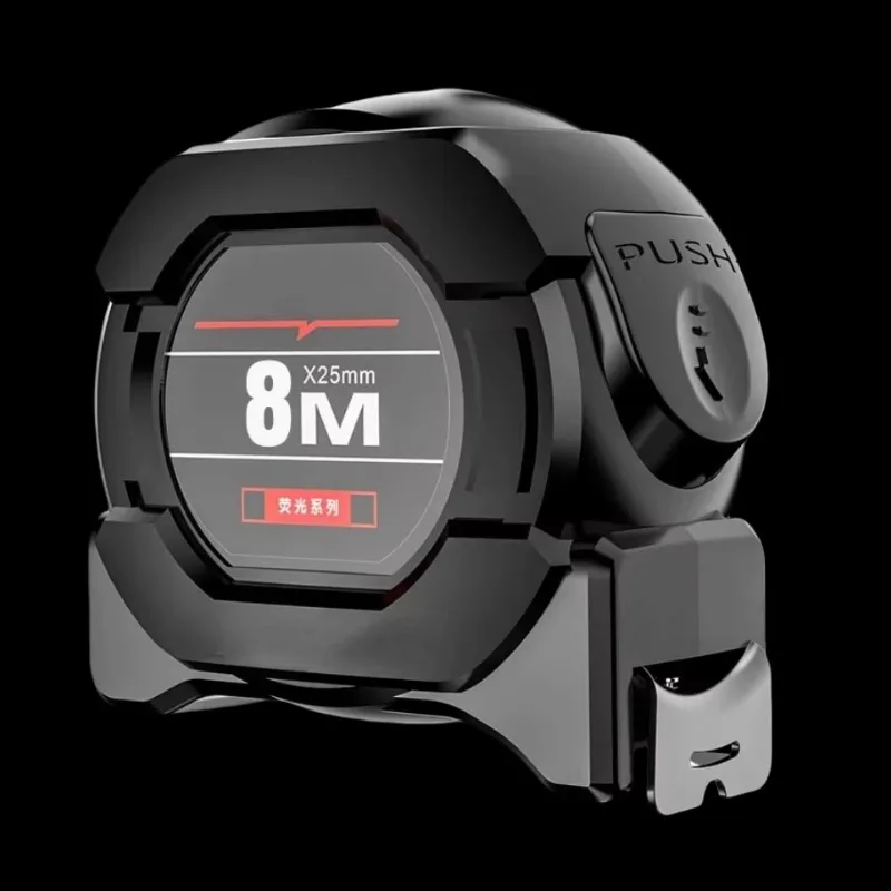 أداة قياس النجارة عالية الدقة شريط قياس 8 متر أدوات قياس منزلية قفل ذاتي شريط قياس 10 متر قابل للسحب