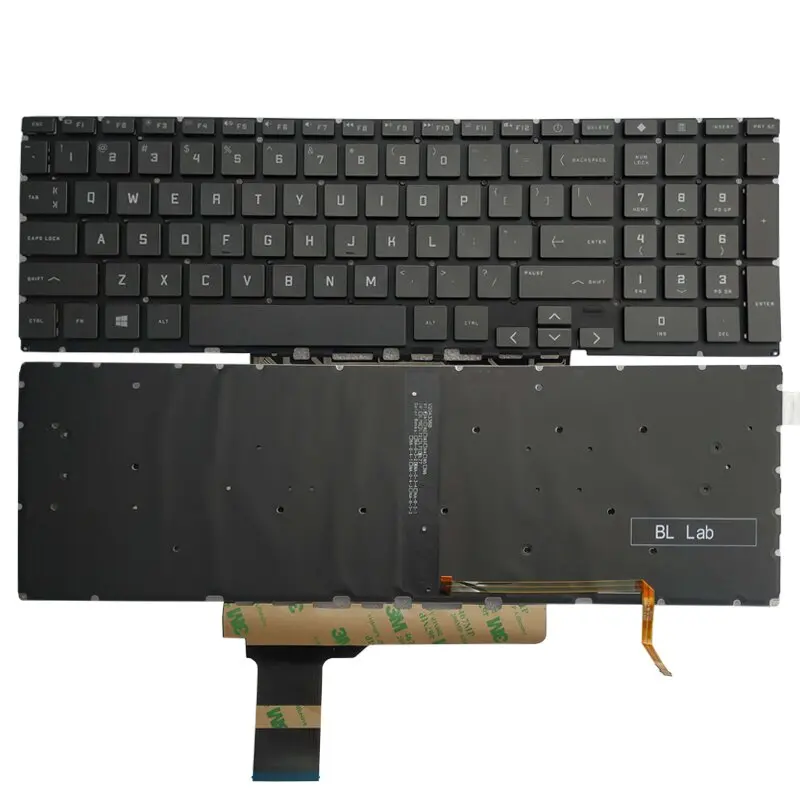 New US/Spanish Keyboard For HP Victus TPN-Q263 16-E 16-e0078ur 16-D 16-D0013dx 16-D0030 16T-D000 English Black