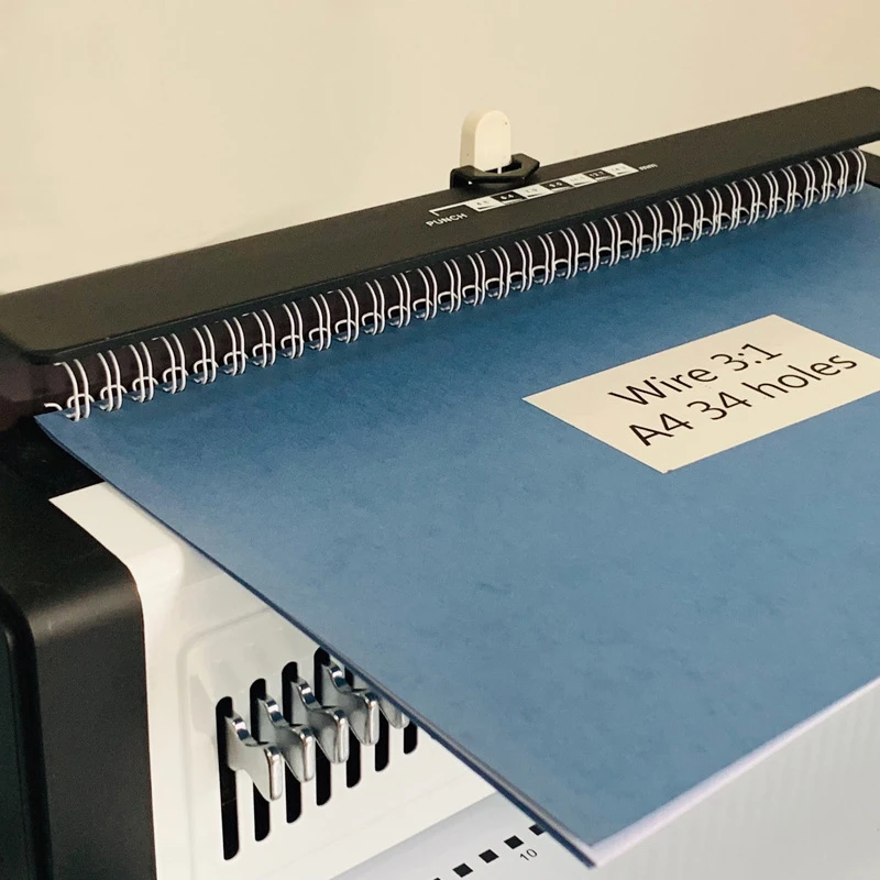 T9520 Rilegatrice manuale a doppio filo per ufficio con rilegatrice a doppio anello