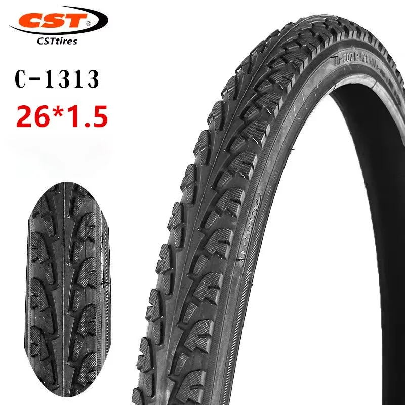 

CST C-1313 26x1.5 Bicycle Tire Urban Commuter City Bike Outer Tyre Anti-Slip Wear Resistant for Hybrid MTB Cycling Parts