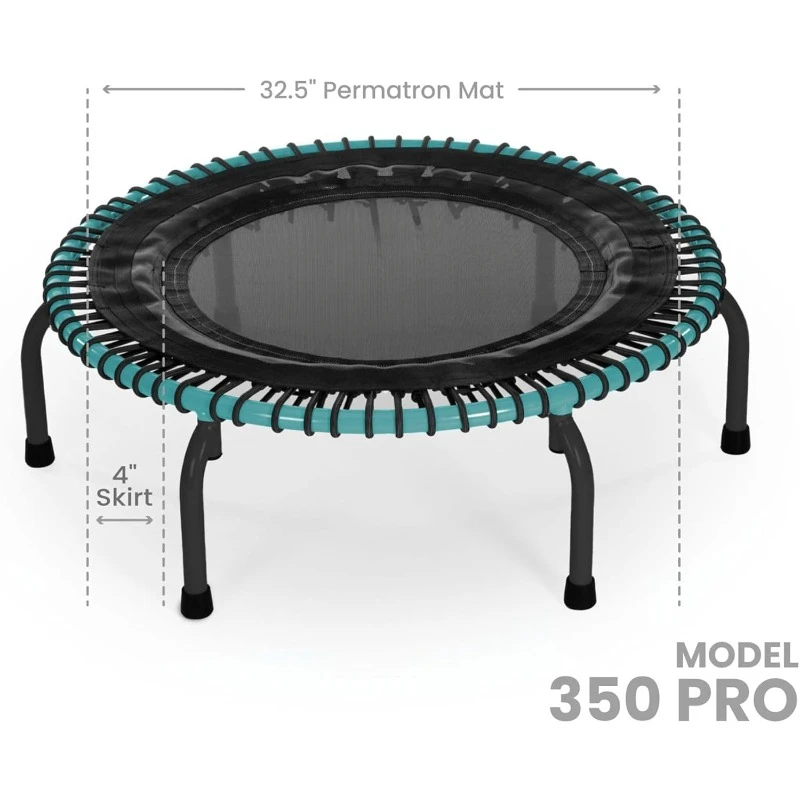 350 PRO Indoor Heavy Duty Fitness Trampoline,   Customized Bounce with 7 Settings 60-Day Free Trial to 350+ Videos