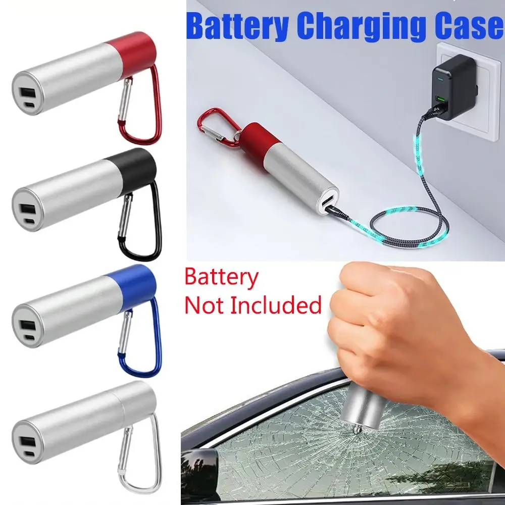 

Universal Power Charging Case Portable 18650/21700 Battery Portable Battery Box with Buckle Type-C USB DIY Charger Shell Case