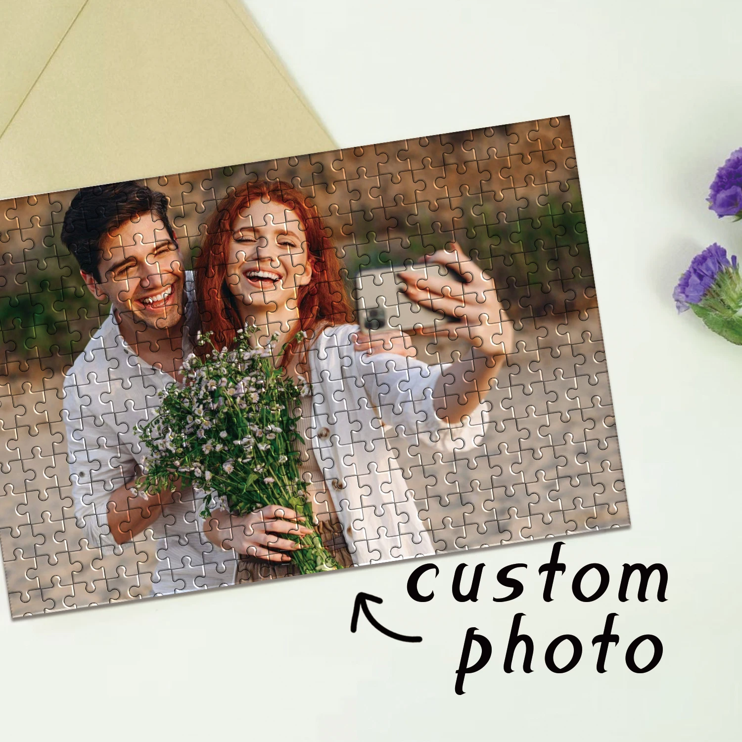 35/150/300/500/1000 pezzi bel coppia Puzzle di decompressione personalizzati Puzzle personalizzato fai da te Puzzle con foto personalizzate