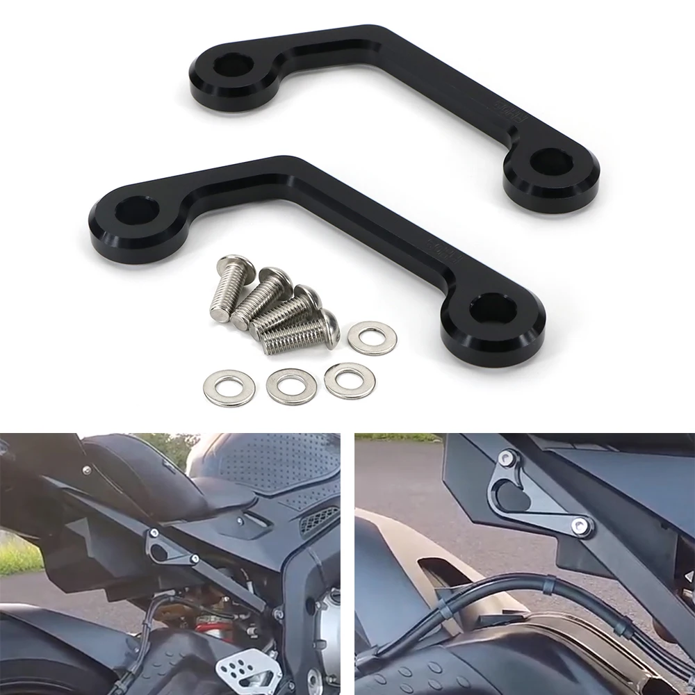 Fit For Kawasaki Ninja ZX-6R 2009-2012 Ninja ZX-6R ZX636 ZX-6R ZX636 ABS CNC Rear Subframe Tie Down Holder Racing Hooks