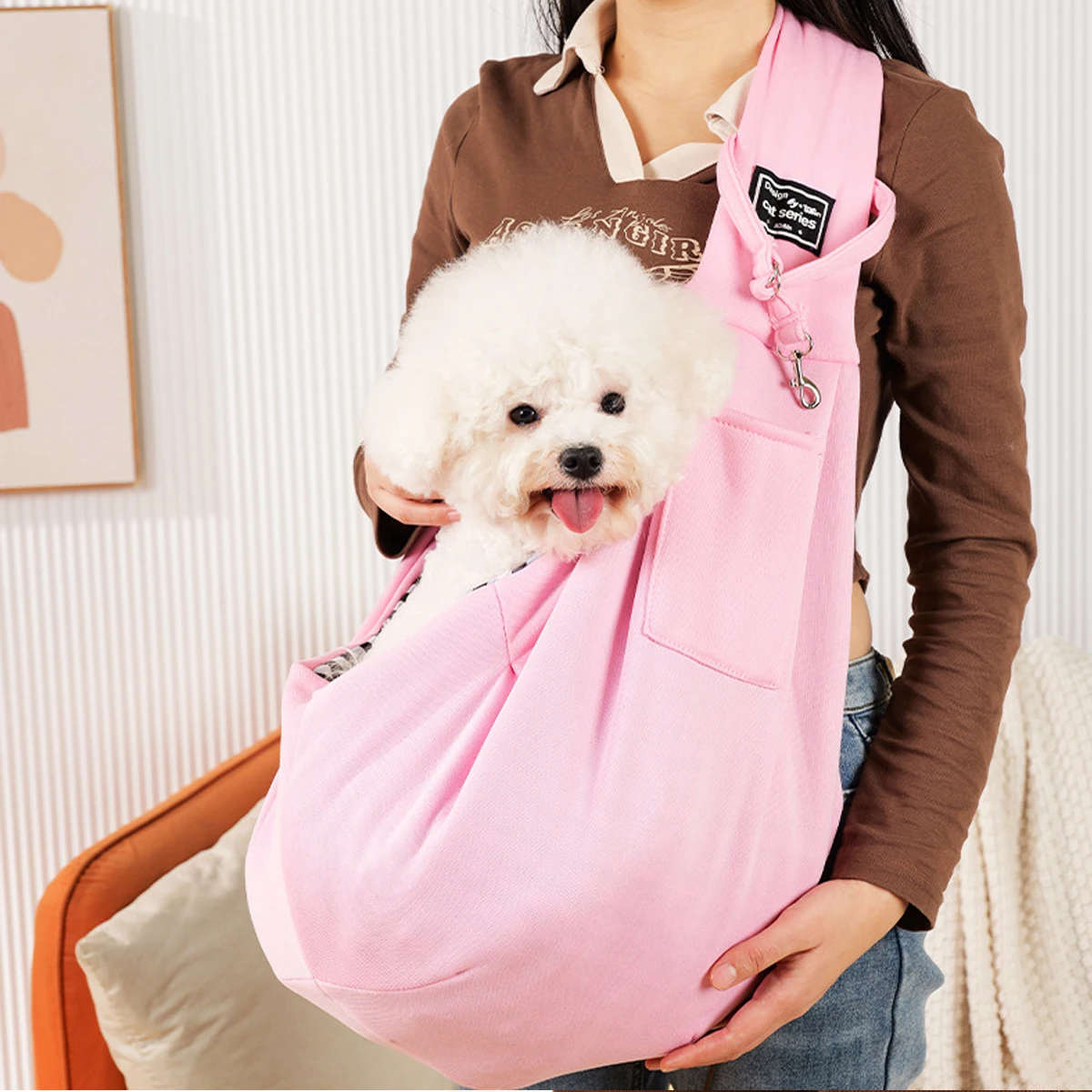 

Multi Pet Outdoor Carrier Bag Cat Front-Pack Cute Kitten and Puppy Dog Pouch Dog Backpack Shoulder Crossbody Sling for Outings