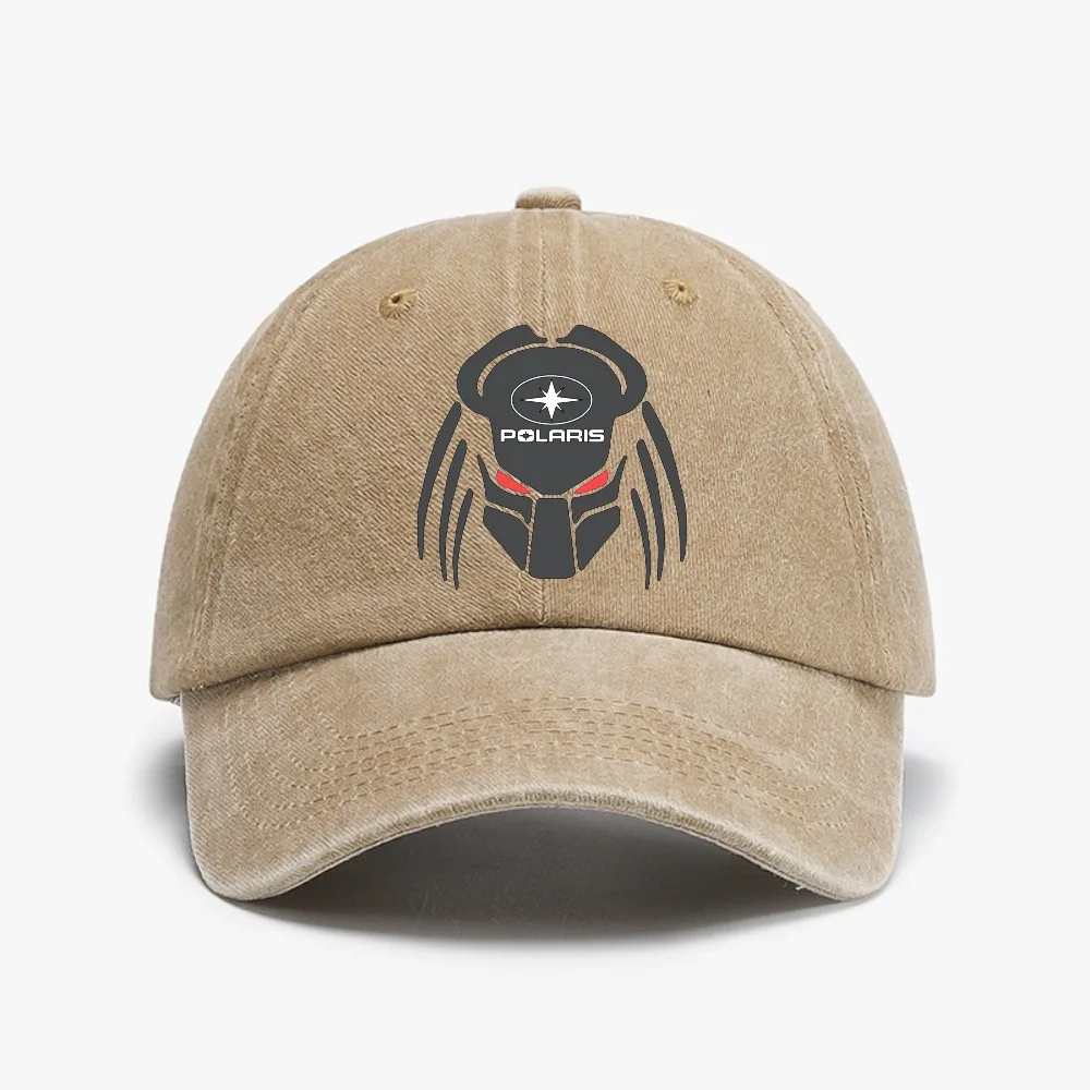 

Creative Horror Design Predator Motorcycle Printing hat Men Vintage Distressed Washed hats Mens Casual Summer Baseball Cap